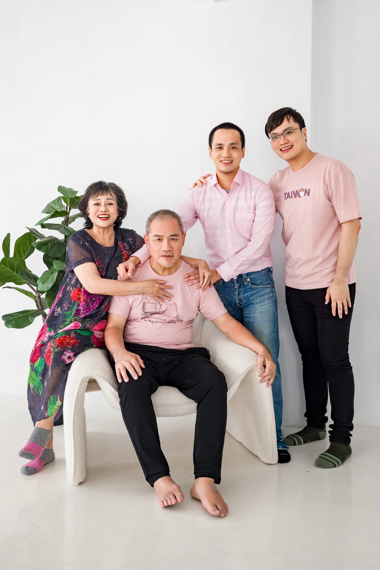 高雄全家福攝影 祖父母與兒子們的溫馨合影