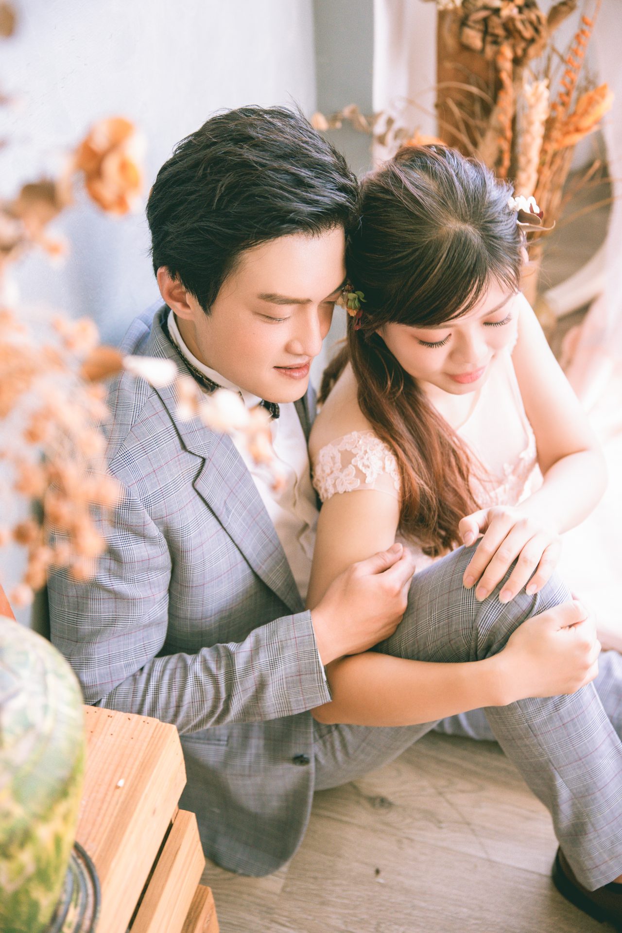 高雄婚紗攝影 溫馨依偎瞬間