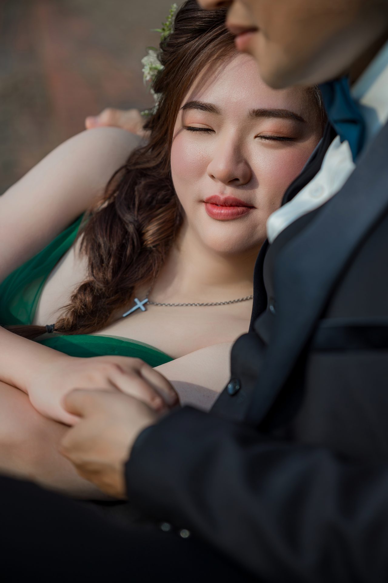 高雄婚紗攝影 新娘臉部柔美特寫